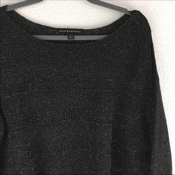 3/$15! Rock&Republic Oversized Metallic Sweater - Picture 5 of 8